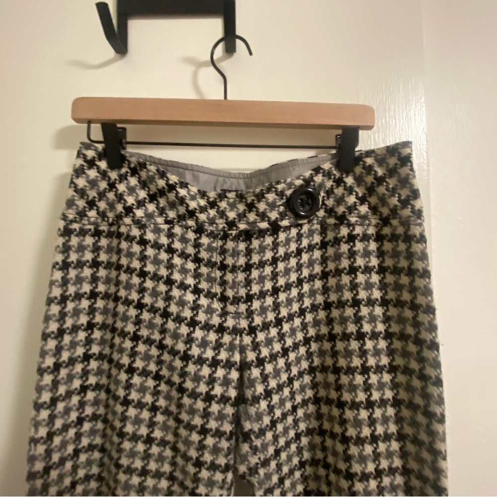 Stylish Wool Houndstooth Pants - image 1